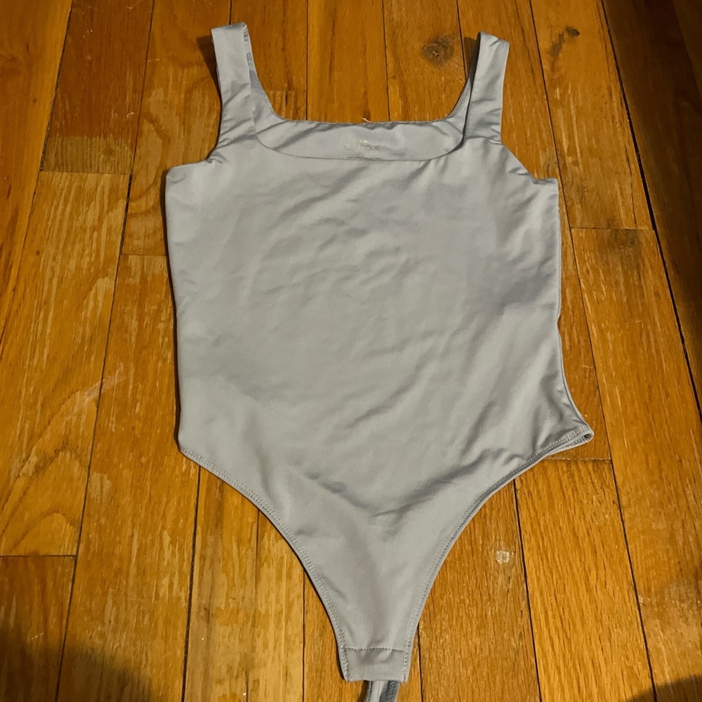 Blue Sleeveless Bodysuit